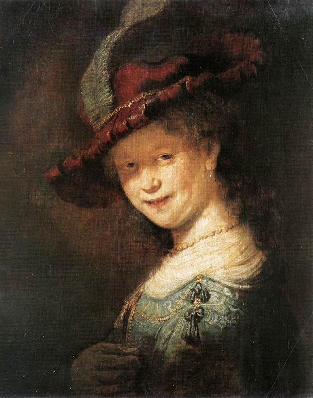 REMBRANDT Harmenszoon van Rijn Portrait of the Young Saskia xfg oil painting image